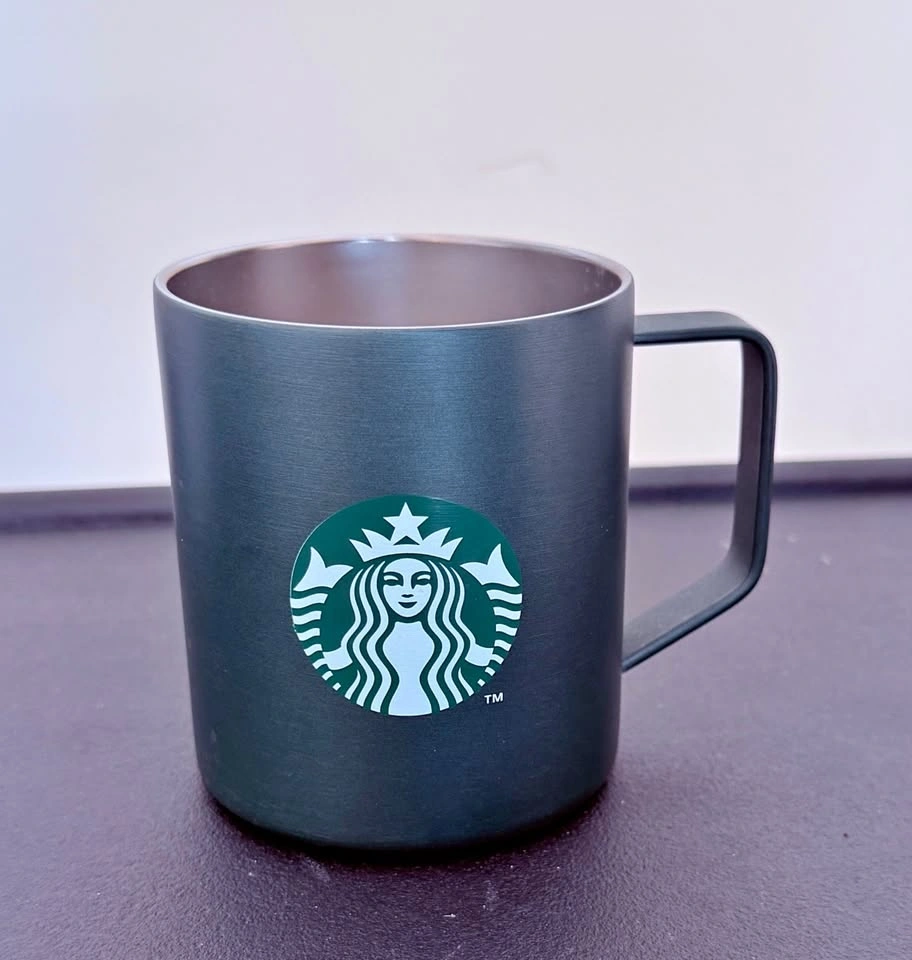 Starbucks Green Stainless-Steel Coffee Mug 12 oz – Brand New