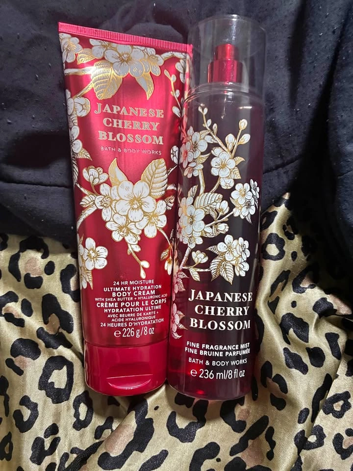Japanese cherry blossom perfume and lotion