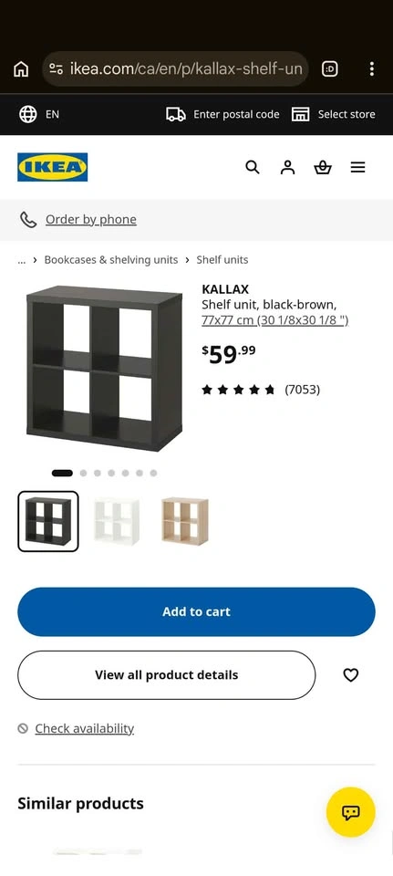 Set of 2 IKEA Kallax Shelves | Moving Sale - photo 3