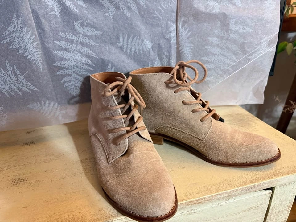 Suede leather boots size 7 - photo 2
