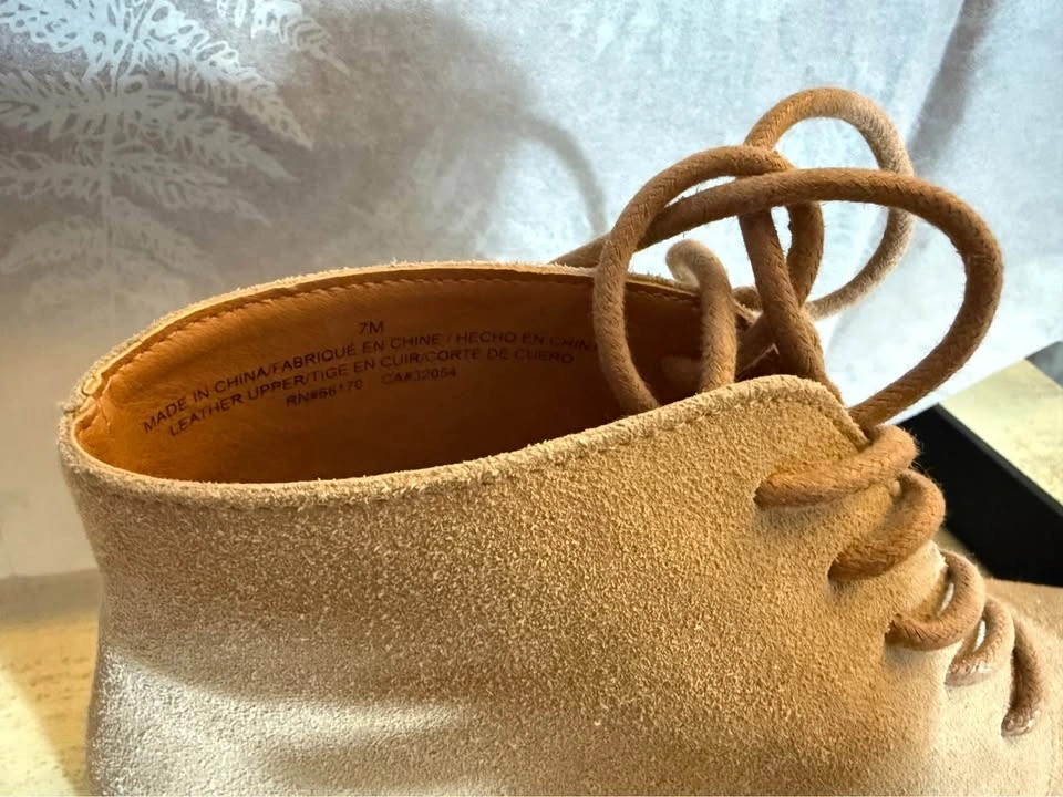 Suede leather boots size 7 - photo 4
