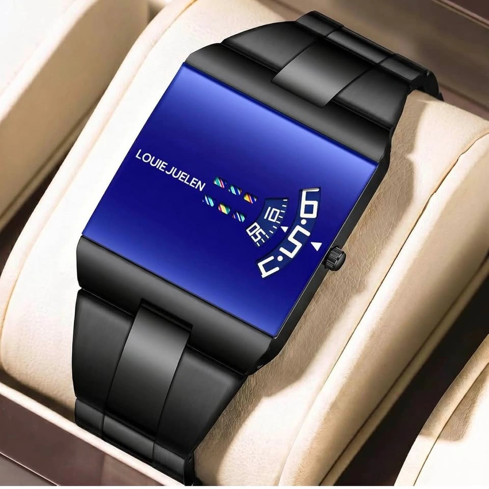 Men's Square Quartz Watch 36mm Fashion Waterproof - photo 2