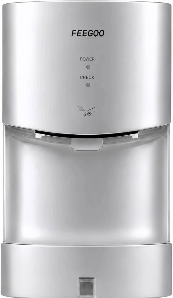 Automatic Commercial Hand Dryer with Drip Tray, 110-130V, Silver - photo 2