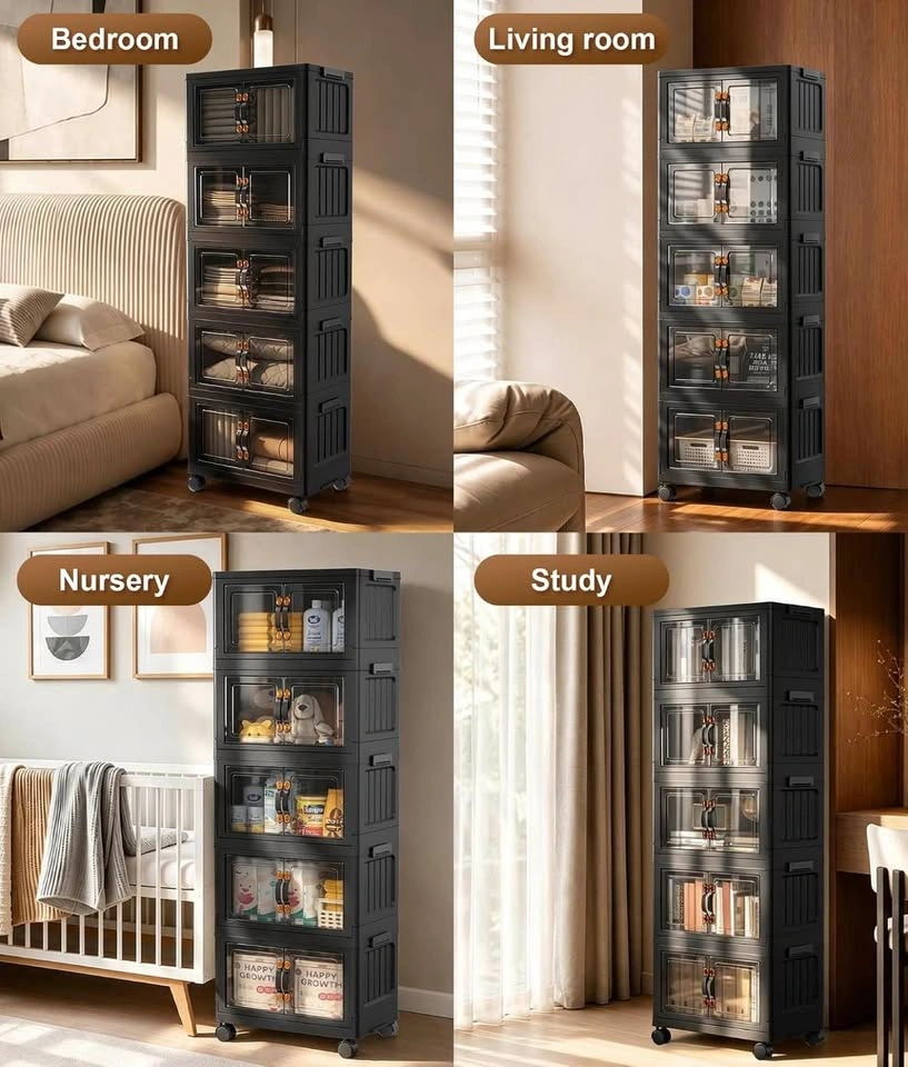 175QT 5-Tier Stackable Storage Bins with Lids - photo 4