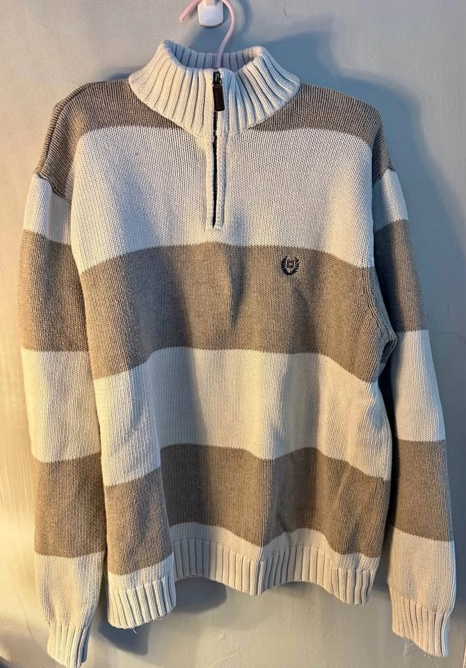 100% cotton Chaps quarter zip