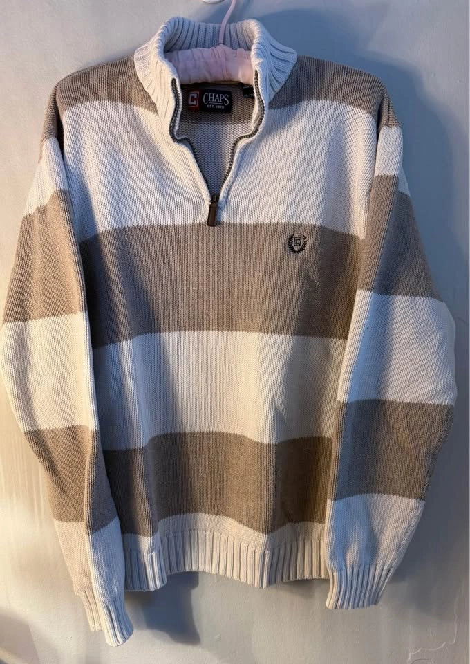 100% cotton Chaps quarter zip - photo 2