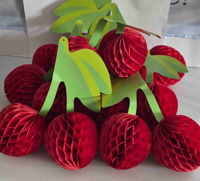 Cherry party lantern decorations
