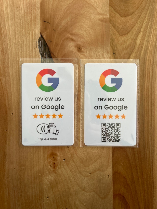 Google Review Cards NFC & QR