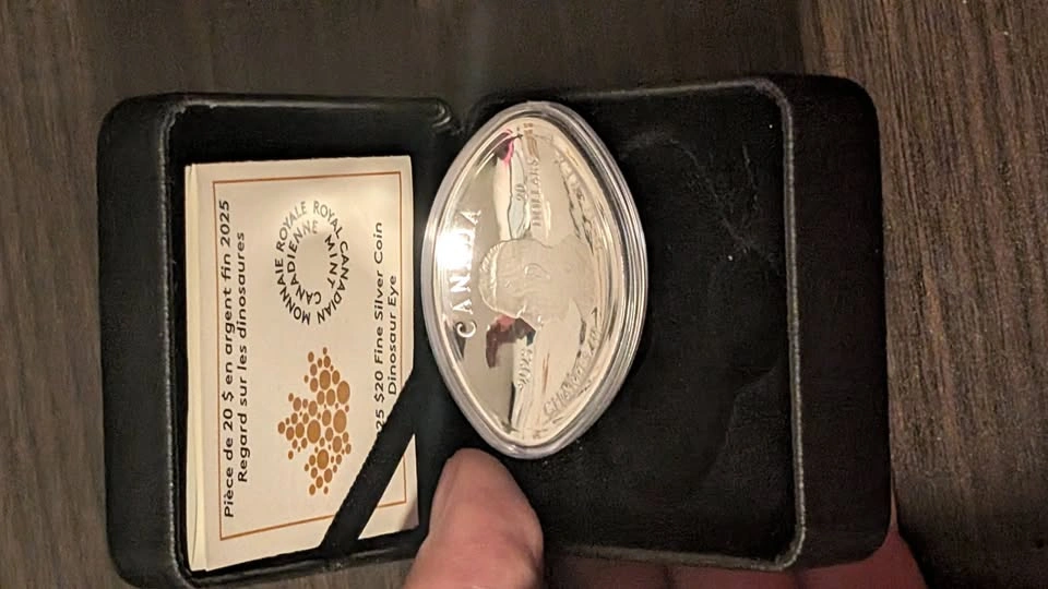 2025 Collectors 20 Fine Silver Dinosaur Eye Royal Canadian Mint - photo 2