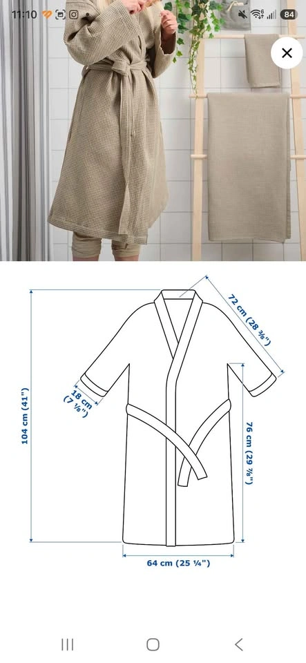 IKEA Bathrobe + large towel - photo 2
