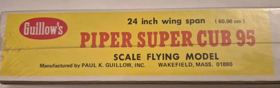 Vintage Guillow's Piper Super Cub 95 Flying Model Kit 303 - photo 4