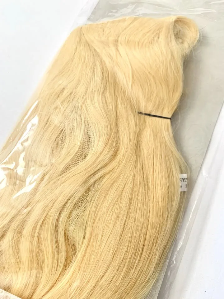 Blonde Long Wig Adult Yellow Halloween Costume 🧡 image indicator(4)