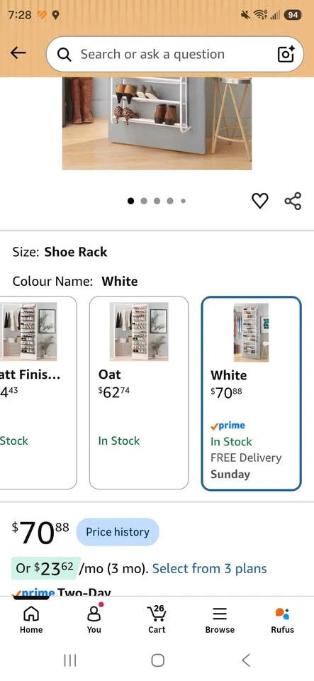 12-Tier Over-the-Door Metal and Mesh Shoe Organizer - photo 3