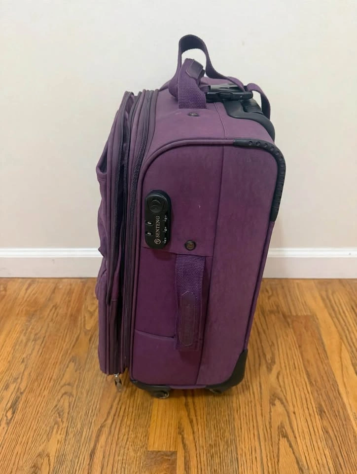 Purple 20" Expandable Carry-On Luggage - 4-Wheel Spinner - SENTE - photo 2