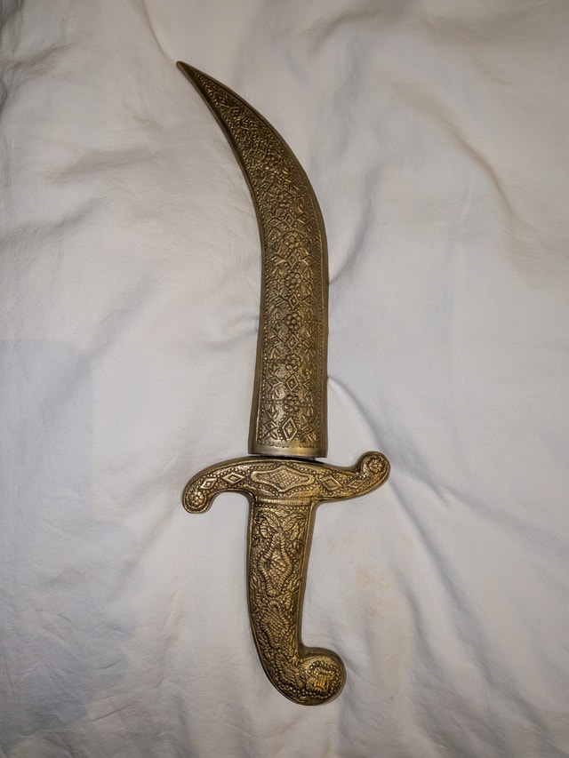 Decorative solid Brass Dagger 14 inches