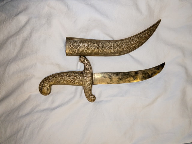 Decorative solid Brass Dagger 14 inches - photo 4