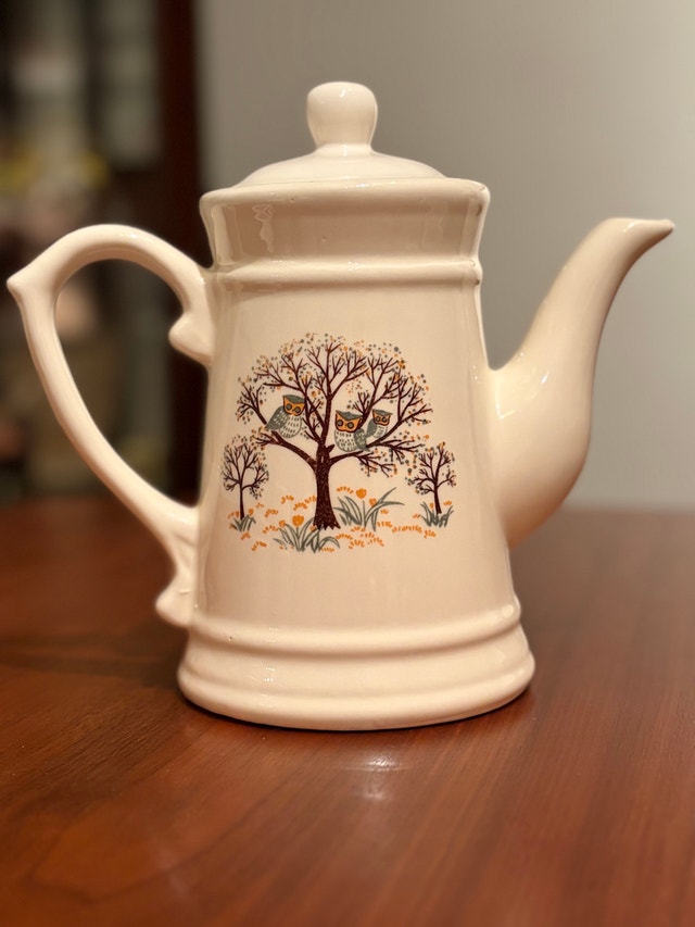 Vintage Sears “Owls in the Trees” coffee set - photo 2