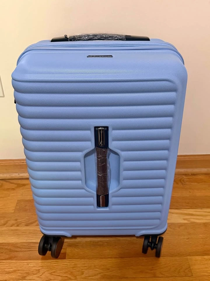 20" Carry-On Luggage Hard Shell Light Blue - TSA Lock