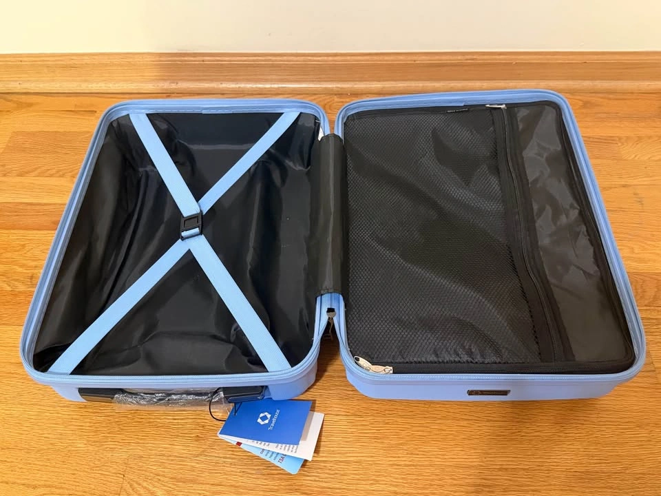 20" Carry-On Luggage Hard Shell Light Blue - TSA Lock - photo 4