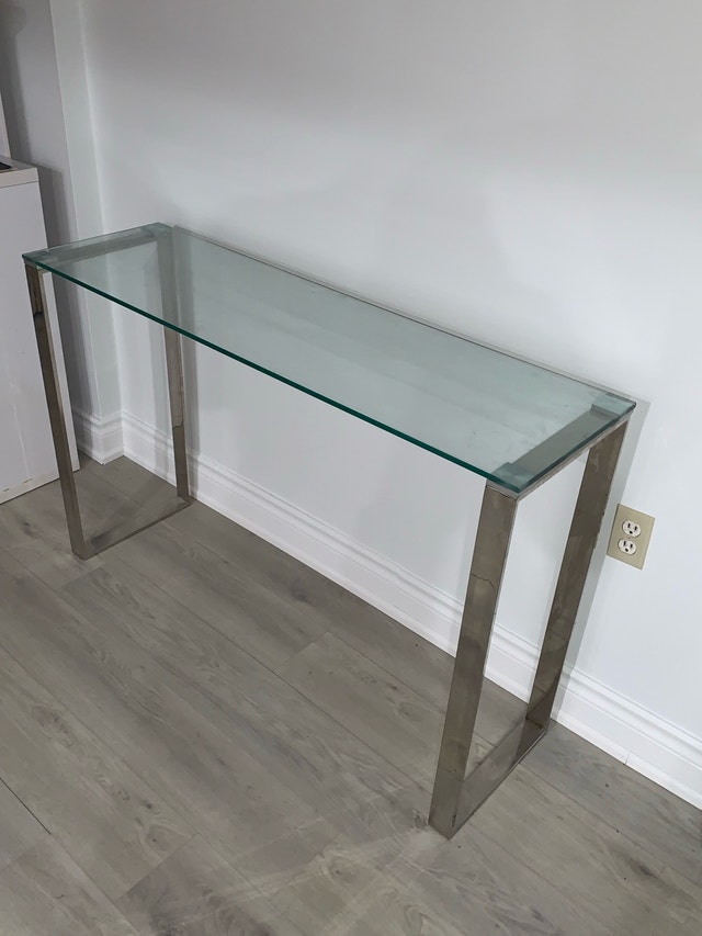 Modern Glass & Chrome table - photo 3