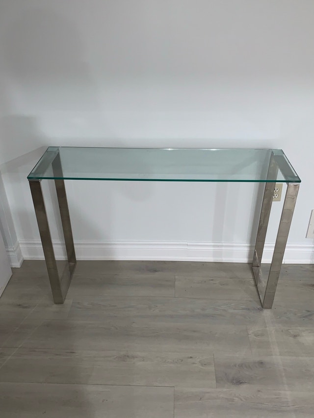 Modern Glass & Chrome table - photo 4