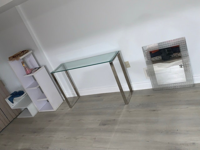Modern Glass & Chrome table - photo 5