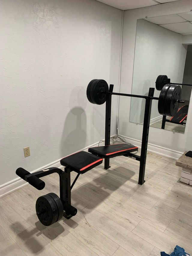 Bench Press/Bar+Weights+Dumbells+Pull-up bar - photo 3