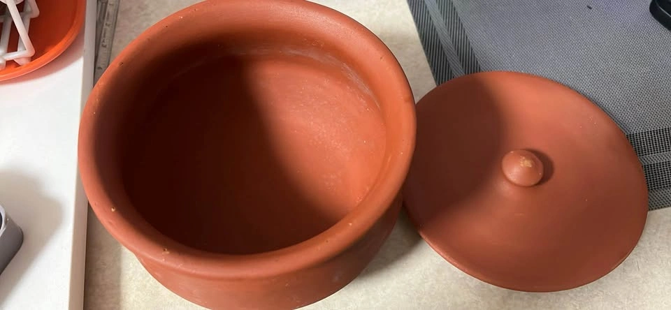 Terracotta Clay Cooking Pot with Lid - photo 2