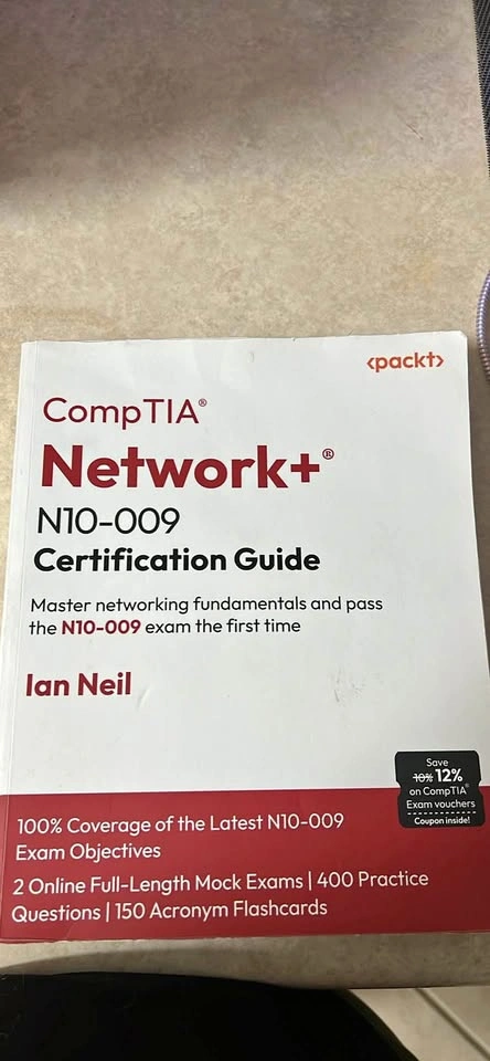 Packt CompTIA Network+ N10-009 Certification Guide by Ian Neil