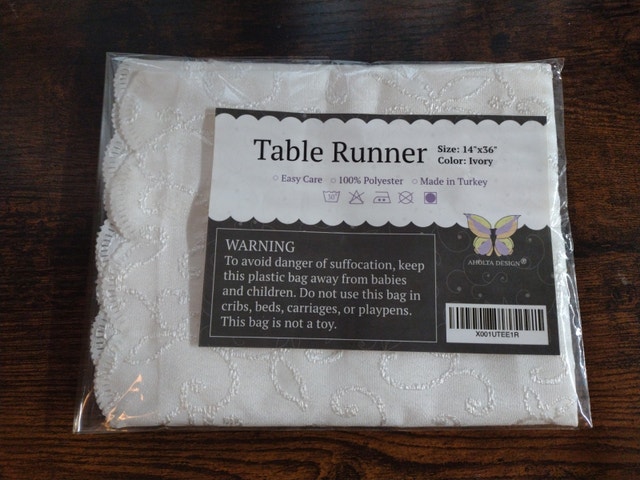 Embroidered Table Runner, NEW - photo 4
