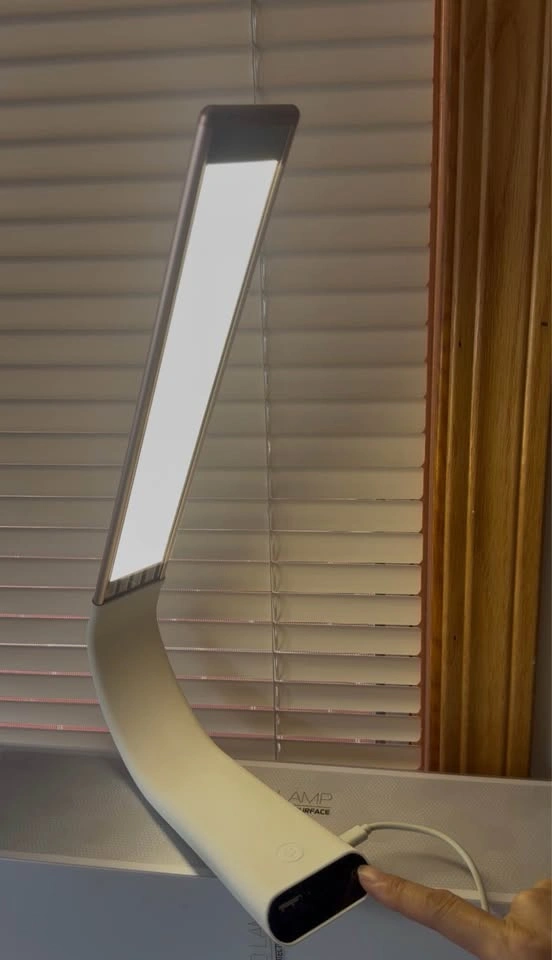LED Desk Lamp - Rechargeable, 3 Color Modes, Dimmable, Foldable