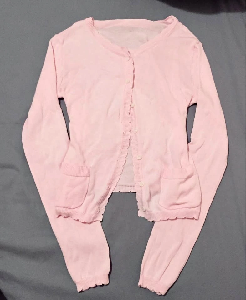 Pink cardigan