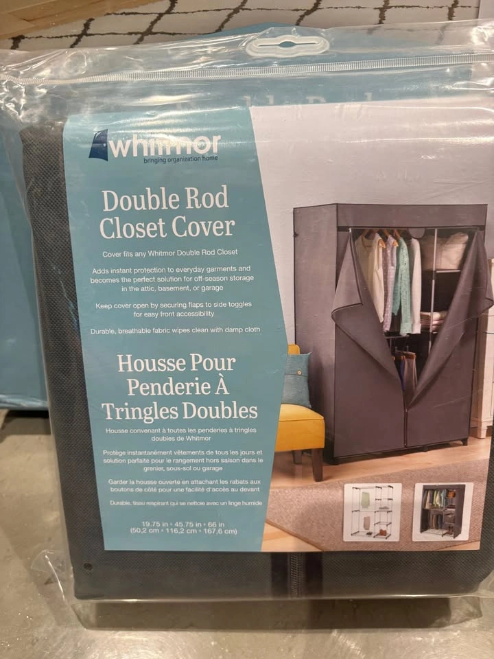 New - Whitmor 4-Shelf Double Rod Metal Frame Closet Organizer - photo 5