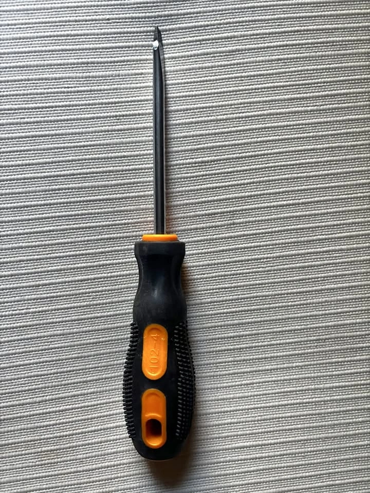 Flathead Screwdriver - Orange/Black Soft Grip