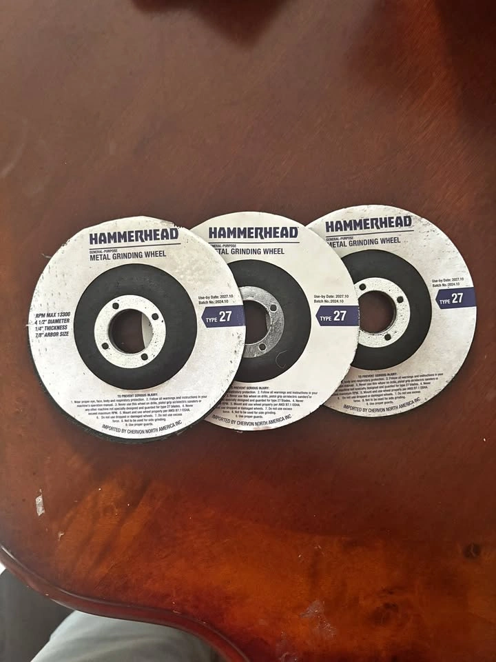 Hammerhead 4-1/2in Metal Grinding Wheels Type 27 - 3 Pack
