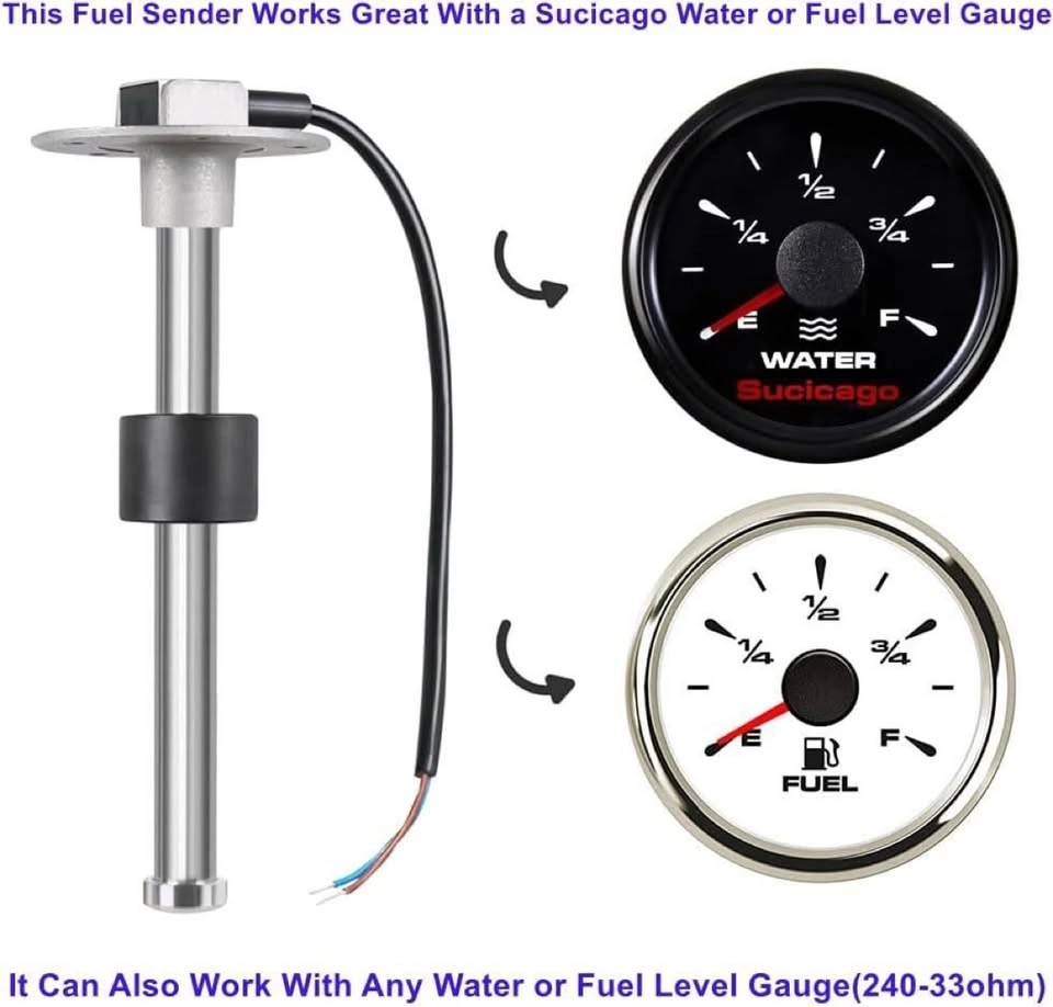 10in Stainless Steel Fuel Sender - Boat RV Fuel Level Sending Un - photo 3