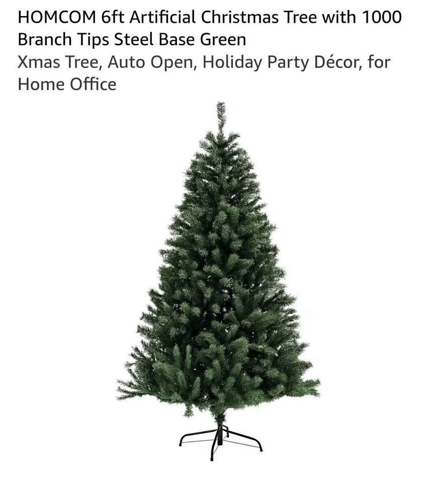 6ft Christmas Tree No Lights Photo is just for ref