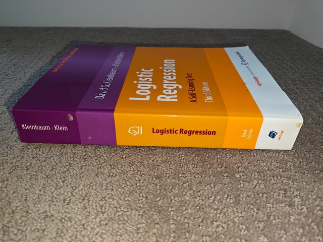 Logistic Regression Self Learning Text, 3rd Ed, Kleinbauum Klein - photo 2