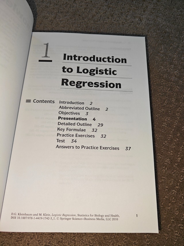 Logistic Regression Self Learning Text, 3rd Ed, Kleinbauum Klein - photo 4