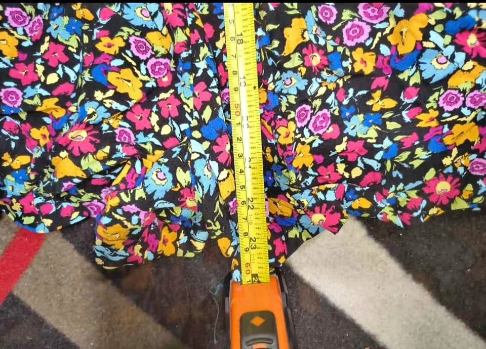 Wild Fable Colorful Floral and Black Romper Small 2 Items