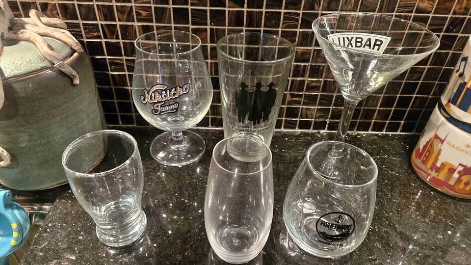 Winery and Restaurant Glasses 2 for $1