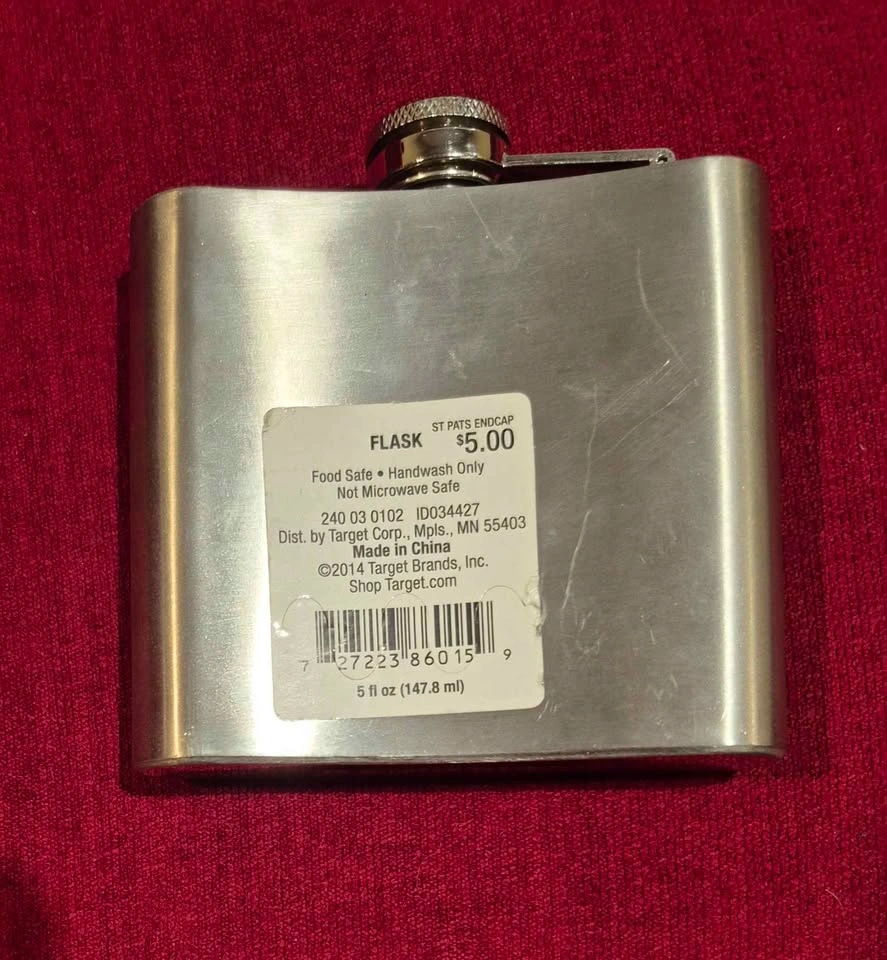 Target Stainless Steel 5 oz Shamrock Flask - photo 2