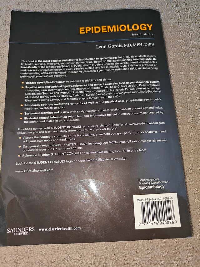 Epidemiology, 4th Edition by Leon Gordis (Saunders/Elsevier) - photo 3