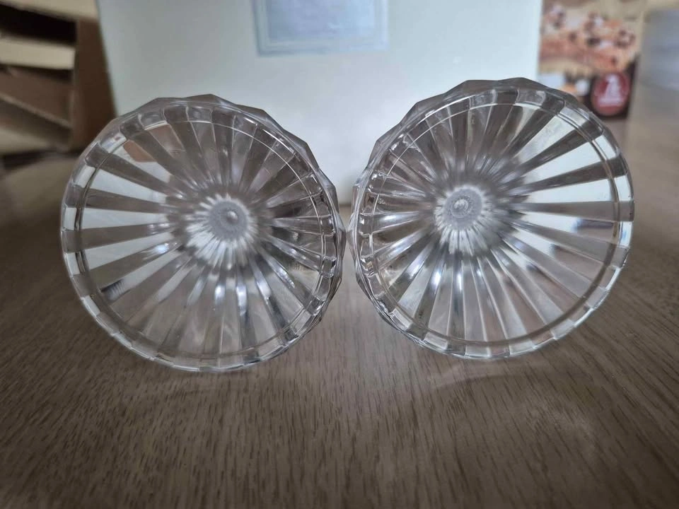 5.5 inch Mikasa Crystal Candlesticks - Set of 2 (Skokie) - photo 3