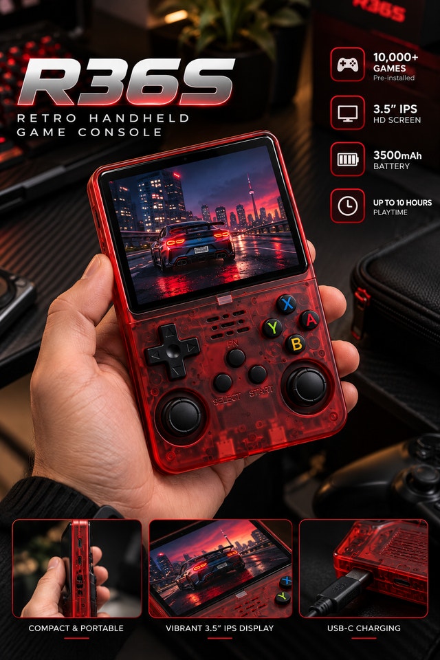 R36S RETRO HANDHELD CONSOLE | 21,000+ GAMES | BRAND NEW - photo 2