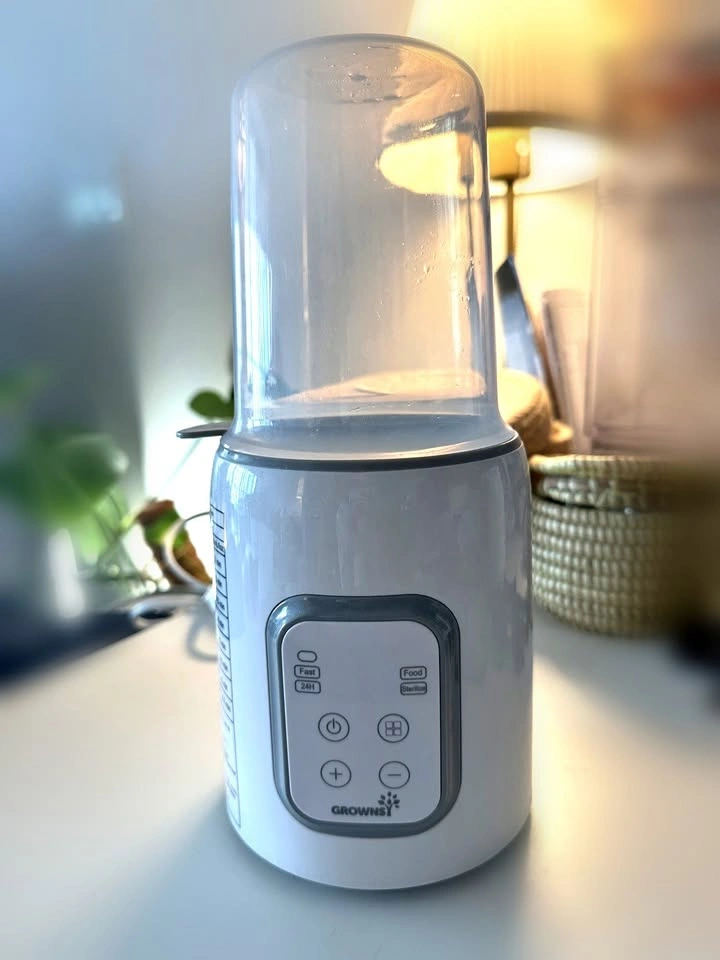 GROWNSY 8-in-1 Fast Bottle Warmer with Timer – Gray