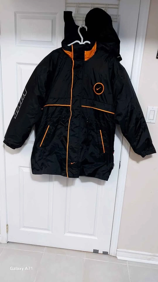 Vintage NIKE Winter Jacket-Black and Orange(Large) - photo 3