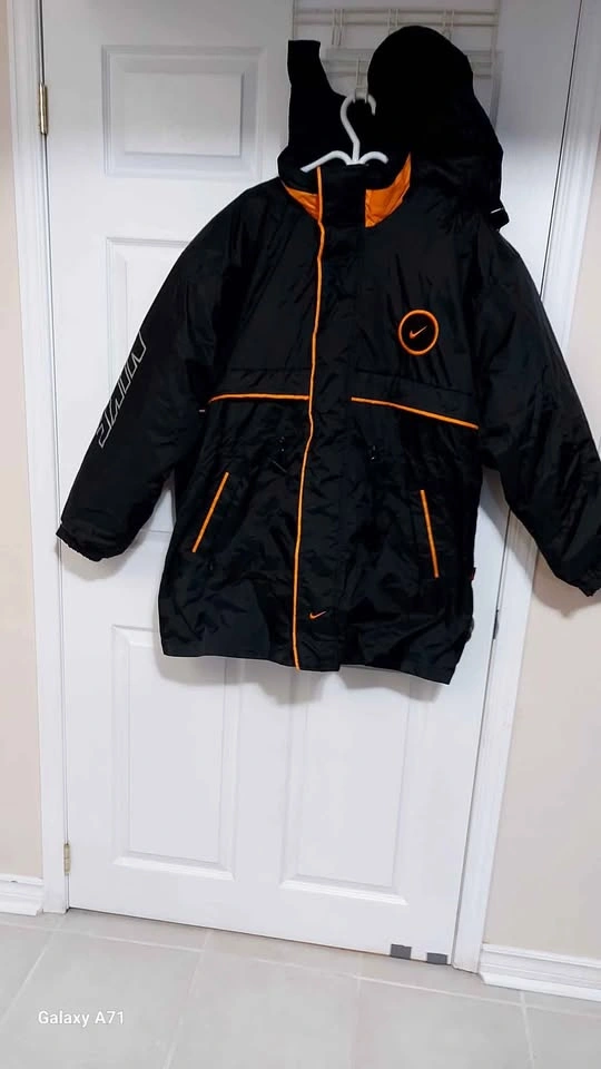 Vintage NIKE Winter Jacket-Black and Orange(Large) - photo 4