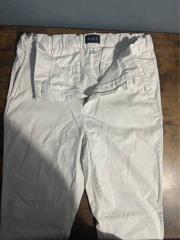 Kids palace white pants size 18 - photo 2