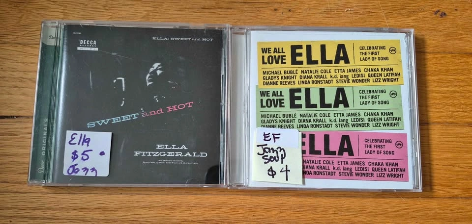 Ella Fitzgerald Jazz CDs, priced as marked (Skokie) - photo 4